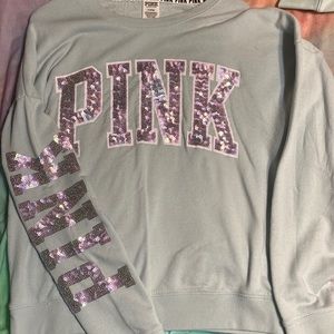 Pink long sleeve sequin